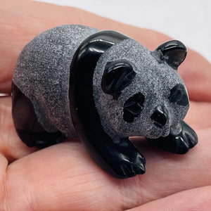 Walking Koala Panda Bear | 1 Figurine | | 43x28x23mm | Black, GRAY