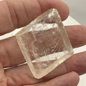 Optical Calcite Iceland Spar 33g Rectangular Display Specimen| 34x36x10mm| Clear