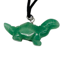 Load image into Gallery viewer, Aventurine Diplodocus Dinosaur Pendant | 3/4&quot; Long | Green |
