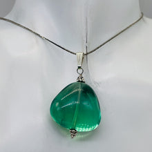 Load image into Gallery viewer, Fluorite Sterling Silver Pendant | 1 1/2&quot; Long | Blue Green | 1 Pendant |
