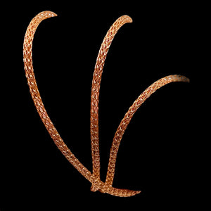 14K Rose Gold Foxtail Necklace | 2mm | 3.3g | 17 Inch |