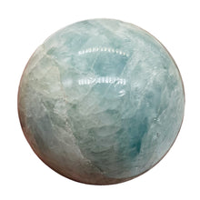 Load image into Gallery viewer, Aquamarine Sphere 213g (7.5oz) | 51mm (2.1&quot;) | Aqua White | 1 Display Specimen |
