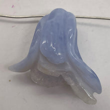 Load image into Gallery viewer, Blue Chalcedony Carved Druzy Flower Bead | 40 cts | 1" Long |
