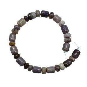 Natural Lavender Brazilian Agate Bead 8 inch Strand 9722HS