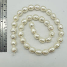 Load image into Gallery viewer, White Pear Shaped 9mm to 12mm FW Pearls Strand 103104
