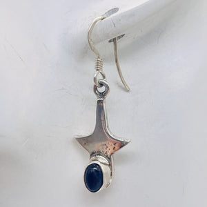 Royal Natural Amethyst Sterling Silver Drop Earrings | 1 1/4" Long |