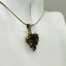 Load image into Gallery viewer, Ruby Gemstone Vermeil Pendant Necklace | Red | 1 inch long | 1 Pendant |

