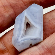 Load image into Gallery viewer, Druzy Blue Chalcedony Designer Pendant | 35x20x7mm | Blue | 1 Bead
