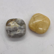 Load image into Gallery viewer, Two Beads of Wild Crazy Lace Agate Square Coin Beads 9225
