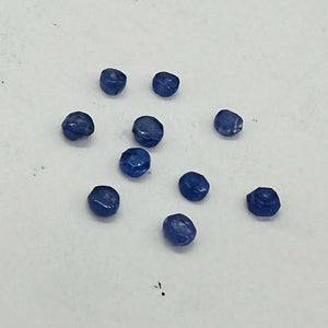 Tanzanite (approx 2.5cts) Rondelle Bead Parcel | 3x2mm | Blue | 10 Beads |