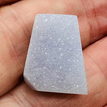 Load image into Gallery viewer, Chalcedony Druzy 24ct Designer Cut Pendant Bead | 20x15x10mm | Blue | 1 Bead |
