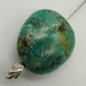 Turquoise Natural Focal 8g Nugget Bead | 22x16x11mm | Blue | 1 Bead |