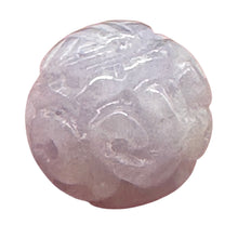 Load image into Gallery viewer, Jade AAA Carved Round Bead | 12mm | Lavender | 1 Bead
