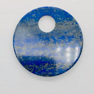 Starry Night Natural Lapis 50mm Disc Pendant Bead 9362I