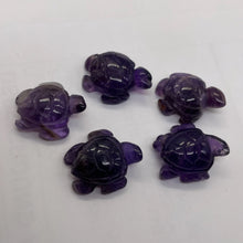 Load image into Gallery viewer, Majestic Carved Amethyst Sea Turtle Animal Beads
