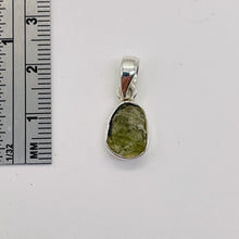Load image into Gallery viewer, Moldavite 8.6ct Sterling Silver Oval Pendant | 7/8&quot; Long | Green | 1 Pendant |
