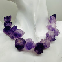 Load image into Gallery viewer, Amethyst Crystals Natural Strand | 29x27x15 to 18x17x12mm | Purple | 26 Beads |

