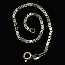 Load image into Gallery viewer, Italian Sterling Silver Large Box Chain Bracelet/Anklet | 2mm | 8&quot; | 1 Bracelet|
