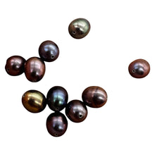 Load image into Gallery viewer, Blue, Pink &amp; Lavender Freshwater Pearls ' Near-Round Oval ' 7x6mm ' 10 Pearls

