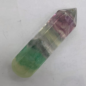 Stimulating! Multi-Hued Fluorite 29g Massage Crystal | 60x14mm |