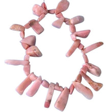 Load image into Gallery viewer, 462cts Pink Peruvian Opal Briolette Bead Strand 110460F
