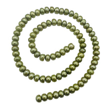 Load image into Gallery viewer, Dubai Pistachio Fresh Water Pearl Strand | 7x5mm | Pistachio Green }

