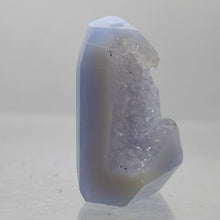 Load image into Gallery viewer, Chalcedony Druzy 56ct Designer Cut Pendant Bead| 28x20x13mm|Blue |1 Pendant Bead

