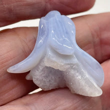 Load image into Gallery viewer, Blue Chalcedony Carved Druzy Flower Bead | 40 cts | 1" Long |
