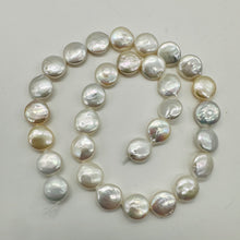 Load image into Gallery viewer, Amazing Natural Multi-Hue FW Coin Pearl Strand 104757A
