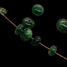 Load image into Gallery viewer, Emerald, Brazilian, 2.5Carat Rondelle | 2.5x1.5mm to 5x4mm | Green | 9 Beads
