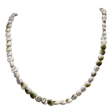 Load image into Gallery viewer, Shiva Shell 16&quot; Strand Heart Cut Beads | 6x3mm | White, Tan | 70 Beads
