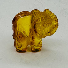 Load image into Gallery viewer, Amber Elephant Carved Figurine } 11.9ct | 1 Elephant | | 22x22x10mm | Amber
