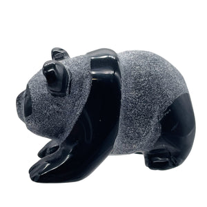 Walking Koala Panda Bear | 1 Figurine | | 43x28x23mm | Black, GRAY