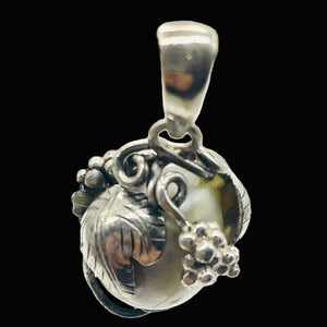 South Sea Pearl Sterling Silver Teardrop Pendant | 1" Long | Silver Gray | 1 |