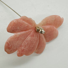 Load image into Gallery viewer, Rare Pink Peruvian Opal Flower Pendant Bead 38ct 41mm Carved Natural Gemstone
