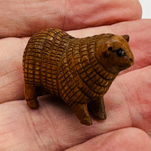 Load image into Gallery viewer, Year of the Sheep 2015 Standing Netsuke Bead | 1 Bead | | 31x15x23mm | Brown
