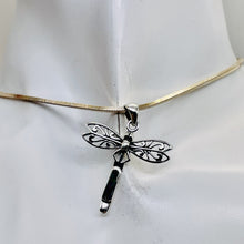 Load image into Gallery viewer, Dragonfly Sterling Silver Charm | 1 1/4&quot; Long | Silver | 1 Pendant |
