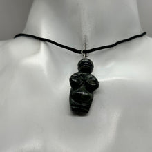Load image into Gallery viewer, Kambaba Stone Goddess Pendant Necklace | 3/4&#39; Long | Green, Black | 1 Pendant |
