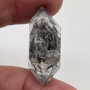 Quartz Shaman Double Terminated 29cts Crystal | 32x11mm | Clear with Inclusions|