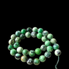 Load image into Gallery viewer, Mojito 10-11mm American Green Turquoise Round Bead 8" Strand 007416HS
