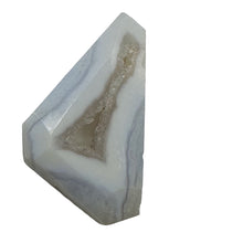 Load image into Gallery viewer, Chalcedony Druzy 53ct Designer Cut Pendant Bead| 35x28x9mm| Blue|1 Pendant Bead|
