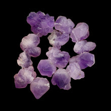 Load image into Gallery viewer, Amethyst Natural Crystals 8&quot; Strand | 29x27x15 to 18x17x12mm | Purple| 14 Beads|
