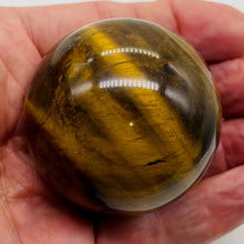 Load image into Gallery viewer, Tiger Eye Collectors 205g Sphere | 2.1&quot; | Gold , Brown | 1 Display Specimen |
