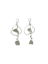 Load image into Gallery viewer, Designer Natural Clear Quartz 925 Sterling Silver Earrings 509109
