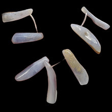 Load image into Gallery viewer, Blue Chalcedony Natural Beads 67g Strand | 44x10 to 30x6mm | 16 Beads |
