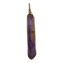 Load image into Gallery viewer, Ametrine 14K Gold Wire Wrap Rectangle Point | 3&quot; Long | Purple Gold | 1 Pendant|
