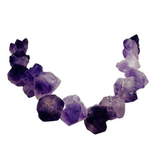 Load image into Gallery viewer, Amethyst Crystals Natural Strand | 29x27x15 to 18x17x12mm | Purple | 26 Beads |
