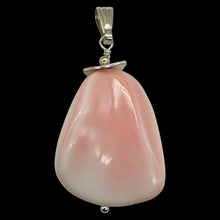 Load image into Gallery viewer, Queen Conch Shell Pendant Creamy Pink White Pear Shape 2" Caribbean
