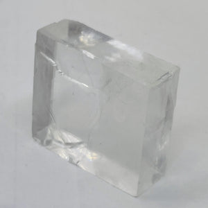 Optical Calcite Iceland Spar 23g Rectangular Prism Crystal| 32x30x18mm | Clear |