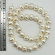 Load image into Gallery viewer, Heavenly Cream White Fresh Water Pearl Strand | 9.5 to 10mm | 42 Pearls |
